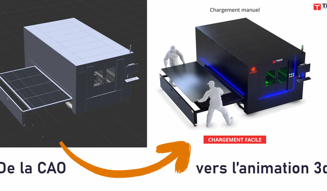 Animation 3D directement à partir de vos fichiers CAO (STEP, IGES, SolidWorks, Catia)
